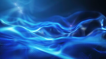 Poster - Digital dynamic cyber wave. 