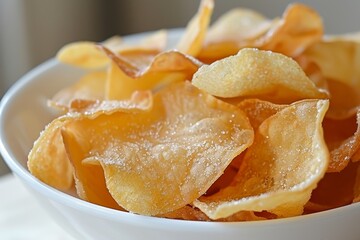 Sticker - Deep fried tapioca chips containing unhealthy trans fat may be harmful for the heart