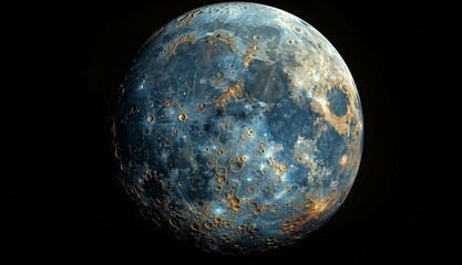 mercury on black background