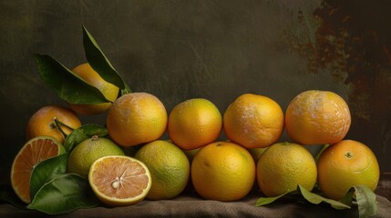 Wall Mural - The Pile of Fresh Oranges
