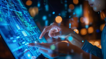 Fototapete - ai-powered recommendation systems enhance user experience on digital platforms.