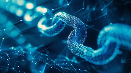 Poster - Blockchain technology secures digital transactions.