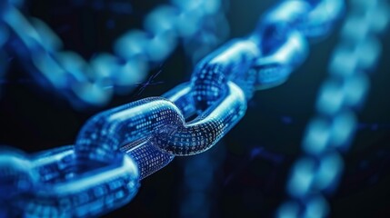 Poster - Blockchain technology secures digital transactions.