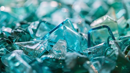 Poster - Glass recycling enables the creation of new glass products without depleting raw materials.