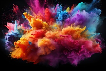Poster - Abstract Explosion of Colors