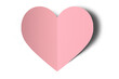 © คเณศ จันทร์งาม - Pink origami paper hearts isolated on transparent background.