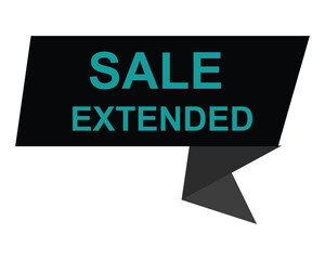 sale extended button on white background. sale extended button sign