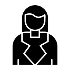 Sticker - Female Glyph Icon