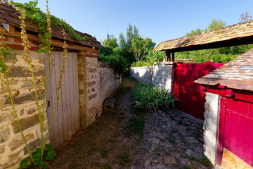 Poster - Old passageway in Samois-sur-Seine village