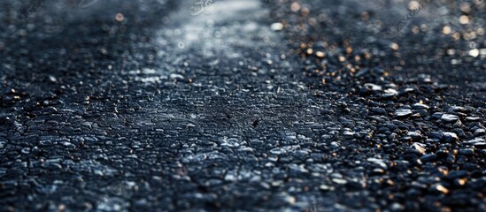 Poster - The background of the image shows a road made of asphalt with plenty of copy space.