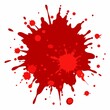 © Sangpan - Random spatter of red paint on white background, colorful, splatter, paint, abstract