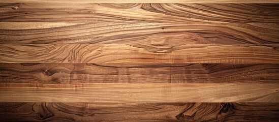 Poster - Vintage light teak desk surface with a natural wooden pattern provides a seamless wall backdrop, perfect for design projects with copy space image.