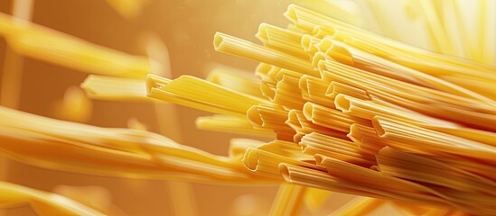 Poster - Background resembling Italian pasta with copy space image.