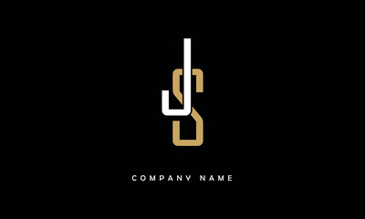 Sticker - JS, SJ, J, S Abstract Letters Logo Monogram