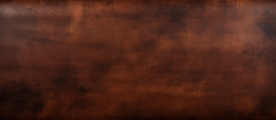Poster - Background banner with a rustic, dark brown leather texture perfect for creating a long panorama with copy space image.