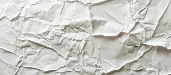 Aufkleber - Creased white stencil paper or tissue with ample copy space serves as a textured background in artistic decoration.