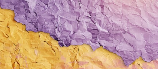 Poster - Mockup featuring a textured rough kraft paper background in shades of lilac and yellow, ideal for incorporating text with copy space image.