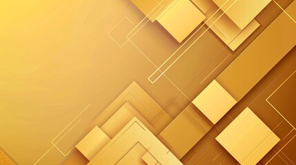 Wall Mural - abstract gradient gold graphic design banner pattern background template in a square shape, perfect 