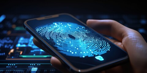 Poster - Fingerprint Scan on Smartphone