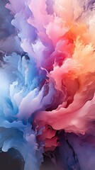 Canvas Print - a colorful series of colors created by the artist.