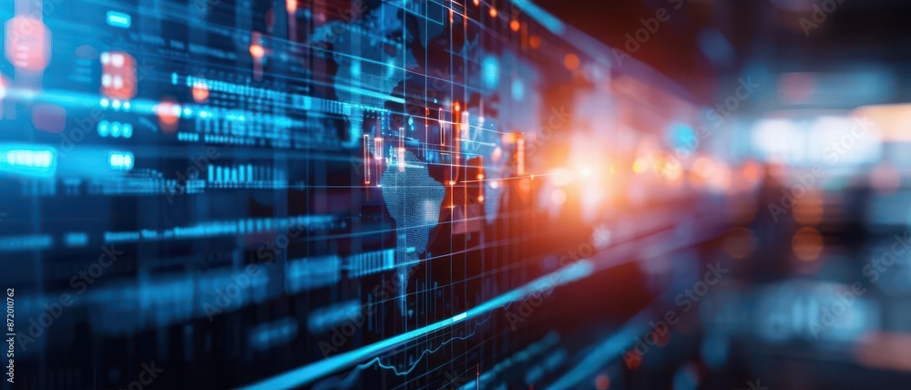 An AIgenerated artwork highlighting the stunning complexity of financial markets around the world