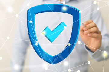 Aufkleber - security data code digital concept