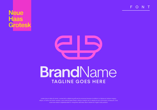 abstract logo letter V based on line design