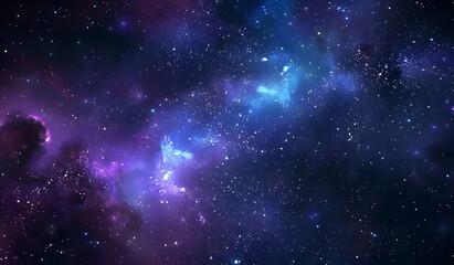 Wall Mural - starry sky, purple blue and dark background, galaxy background, universe background, starry night, d