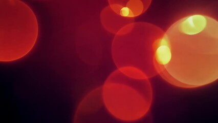 Poster - Red Bokeh Lights Generative AI