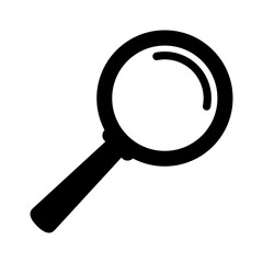 Wall Mural - Magnifying glass icon, magnifier or loupe sign. Search icon.