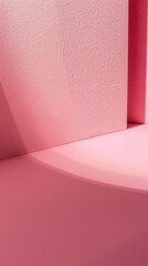 Poster - Pink Minimalist Background with Soft Lighting