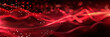 © Andres Mejia - Abstract red digital wave of particles flowing in cyberspace