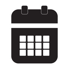 Sticker - Calendar or appointment schedule flat icon eps10