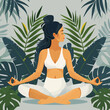 © AsmArif - yoga modern illustration