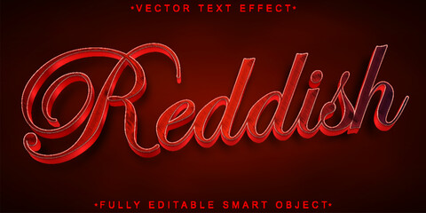 Poster - Reddish Vector Fully Editable Smart Object Text Effect
