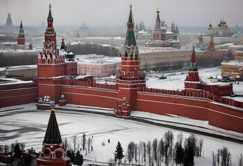 Wall Mural - A view of Red Square in Moscow