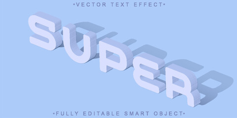 Poster - Shadow Soft Super Vector Fully Editable Smart Object Text Effect