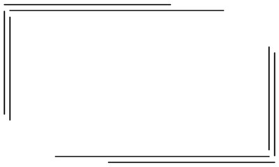 Wall Mural - simple modern black lines borders frame