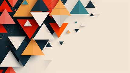 Wall Mural - Abstract Triangles Dynamic and Modern Background