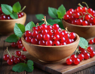 Poster - Sweet and appetising currants, słodkie i apetyczne porzeczki