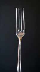 fork on dark background