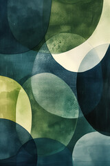 Poster - Minimalist abstract art print. Watercolor wall art. Modern painting. Created with Generative AI technology