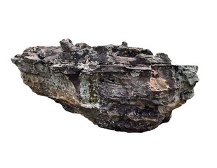 Wall Mural - rock isolated transparency background.