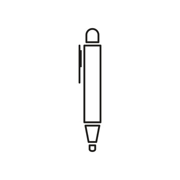 Pen Tool Icon Vector Illustration Flat Design