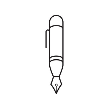 Pen Tool Icon Vector Illustration Flat Design