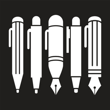 Pen Tool Icon Vector Illustration Flat Design