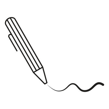 Pen Tool Icon Vector Illustration Flat Design