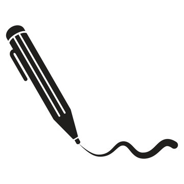 Pen Tool Icon Vector Illustration Flat Design