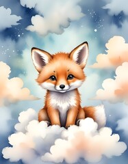 fox in the sky