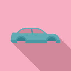 Poster - Car body frame is being designed, showcasing the initial stage of automotive engineering